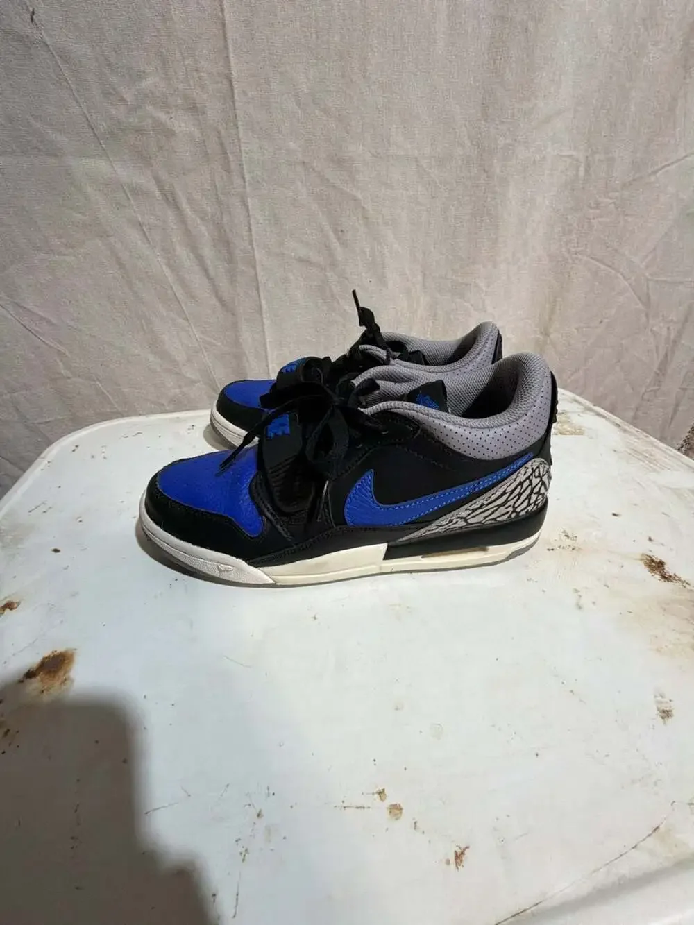 Nike Air Jordan Legacy 312 Low GS 'Game Royal' Black Basketball Shoes (Size 5.5Y